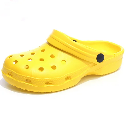 
 Удобные желтые пластиковые сандалии-сабо EVA  