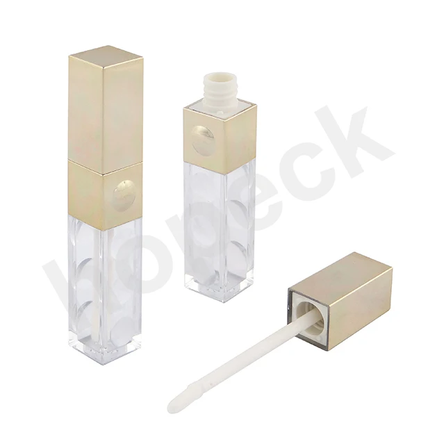 
Cosmetic square/round Transparent Lip Gloss Container Lipgloss Tube with ABS cap, MOQ 15000pcs, quick lead time 