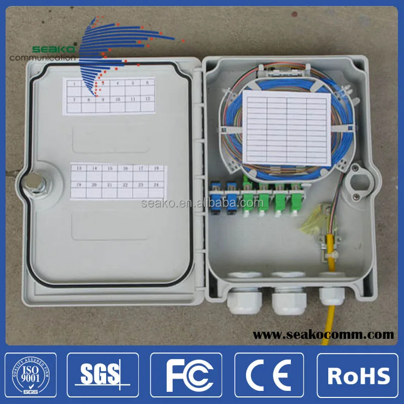 Indoor, Outdoor Fiber Demarcation Closure FTTH compact Terminal Box, SC/LC 8/24 cores