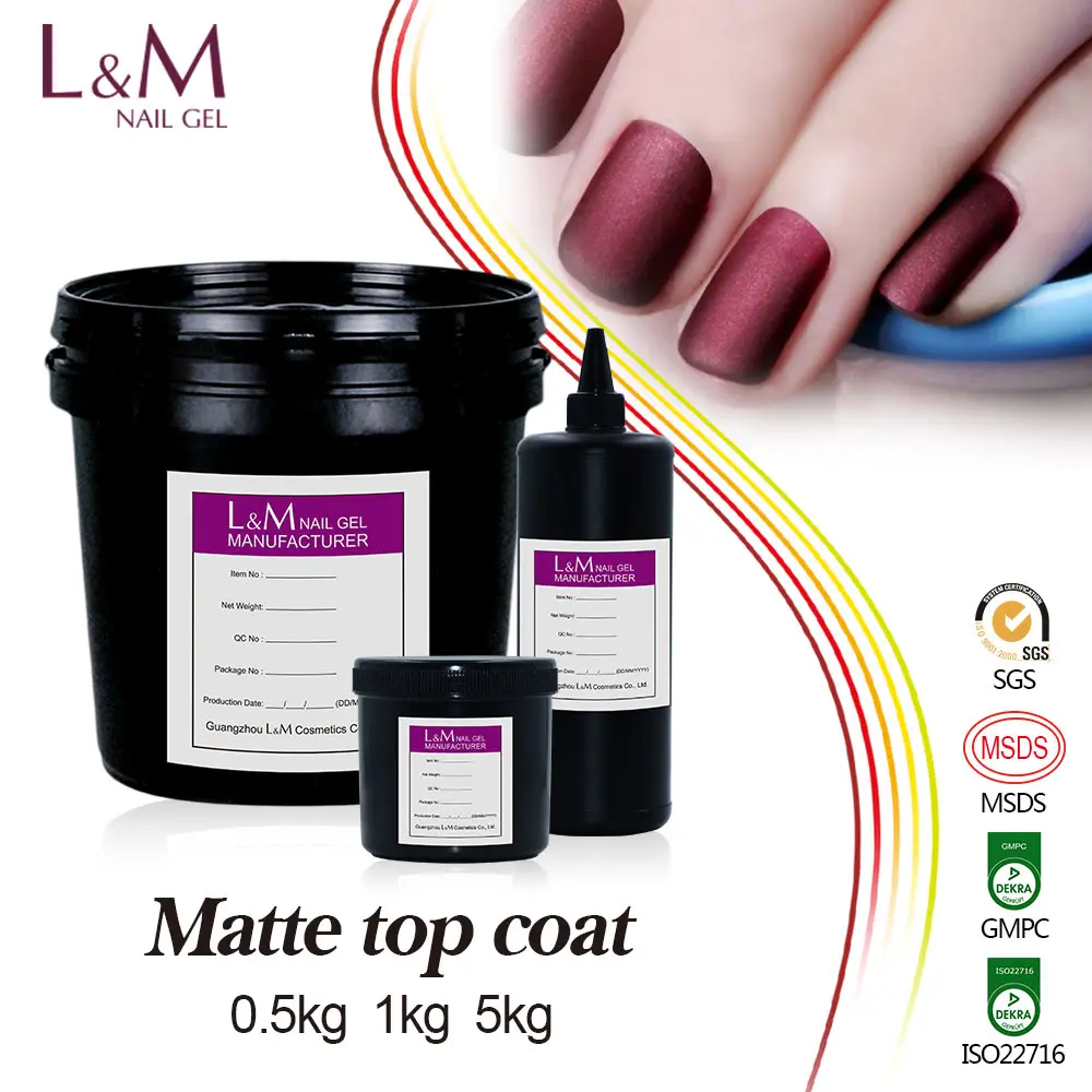 L&M factory nail supplies Wholesale UV LED Shining Top Coat Gel Nail Gel Polish bulk
