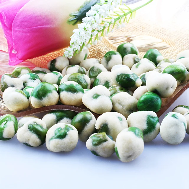 Spicy  BBQ Garlic popular flavor health green peas snakcs with good price