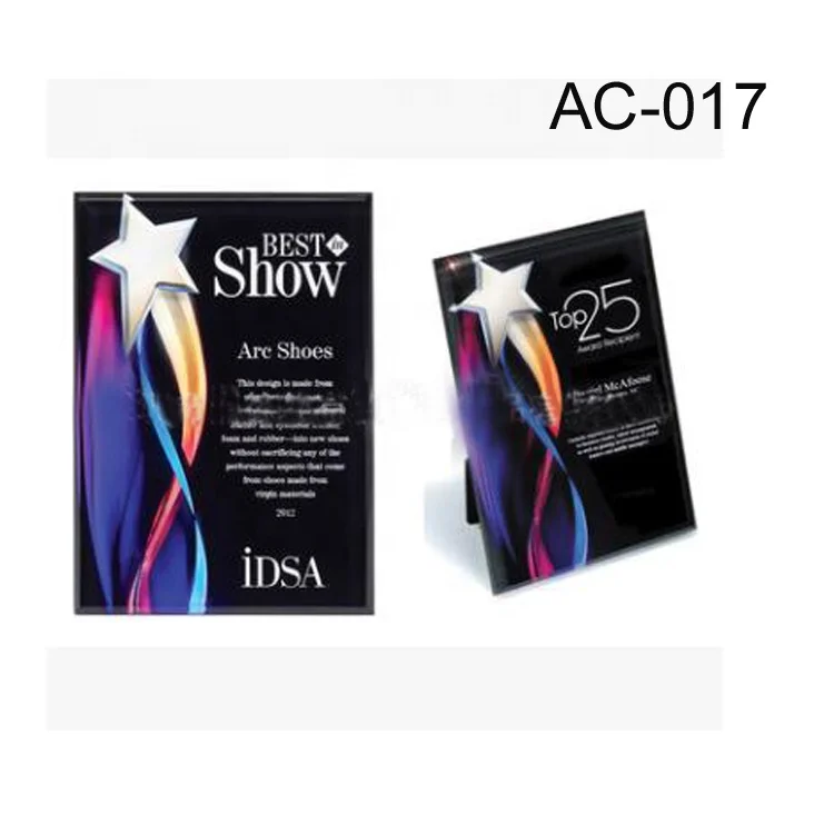 Full Color  Acrylic  Trophy  Plaque 2019