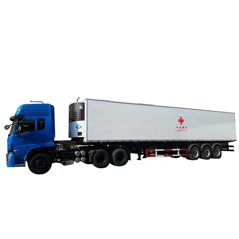 50 60 70 Cbm Used Reefer Trailers Used Refrigerated Trailer Cargo Box Semi Trailer For Sale