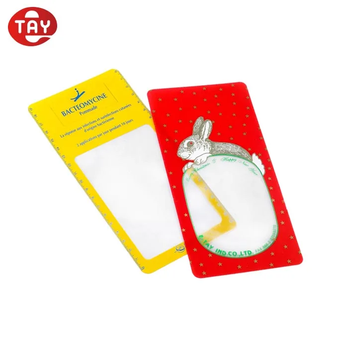 plastic flexible magnifying glass bookmark ruler fresnel magnifier sheet