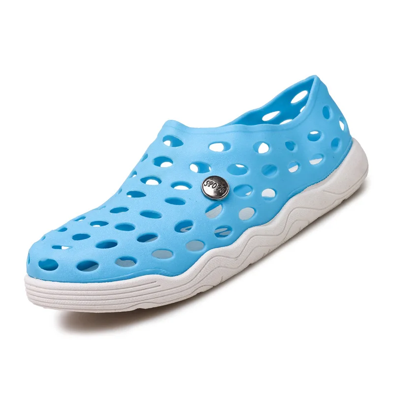 
Summer Discoloration Transparent Jelly Rubber Kids Beach EVA shoes sandals with thick sole 