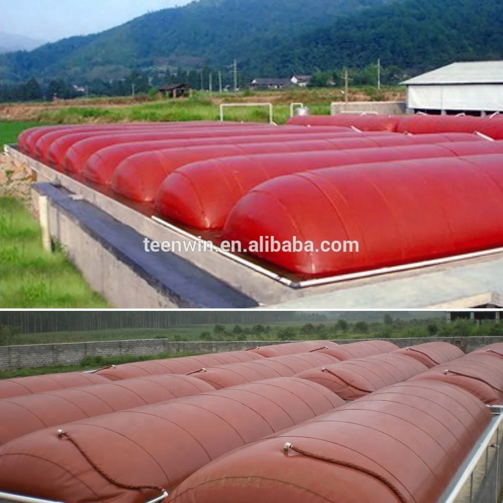 Factory price red mud biogas digester for animal cow poultry chicken lamb dropings waste