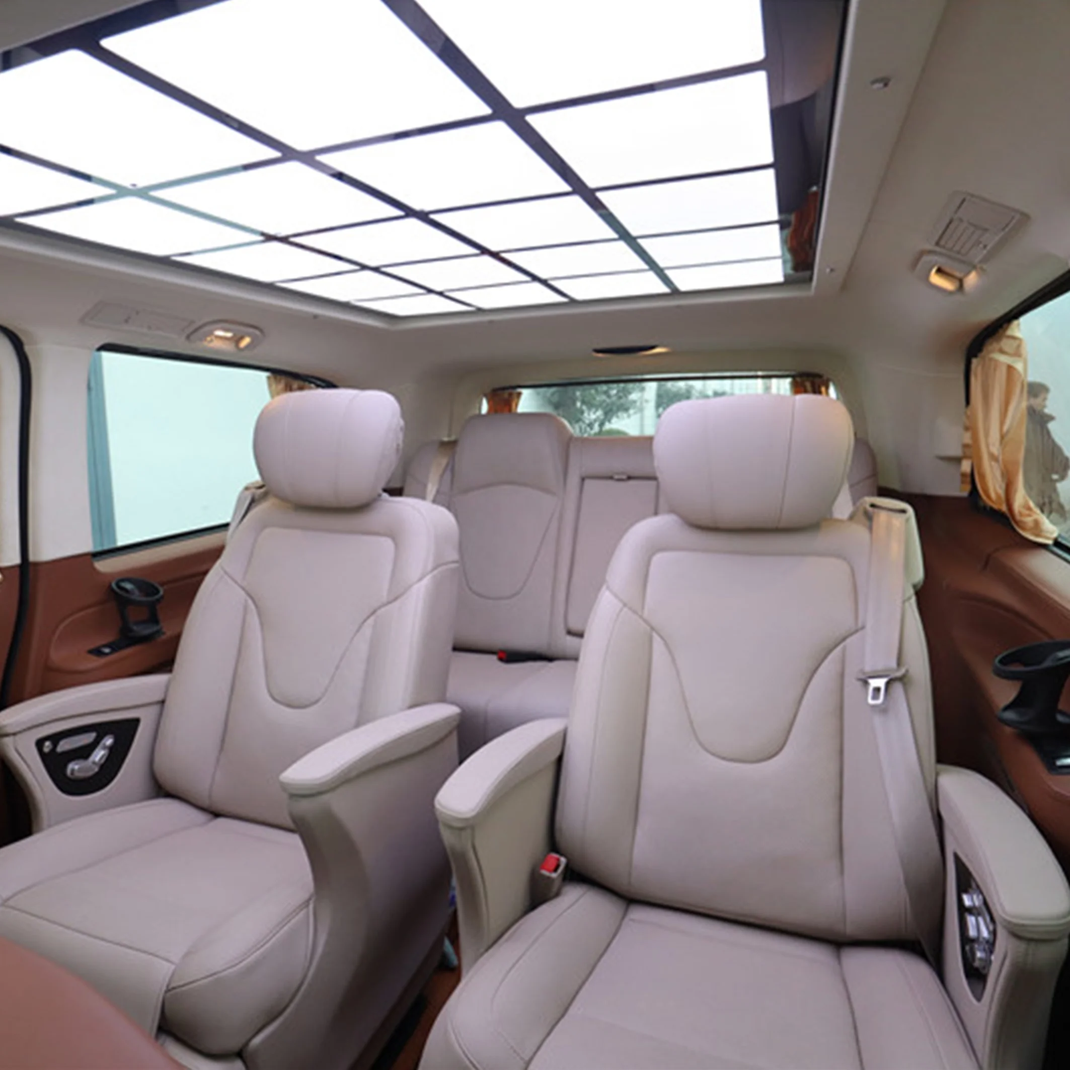 Auto Seat Luxurious Car chair W447 car sofa Electric Adjustable Leather For MPV with massage fan