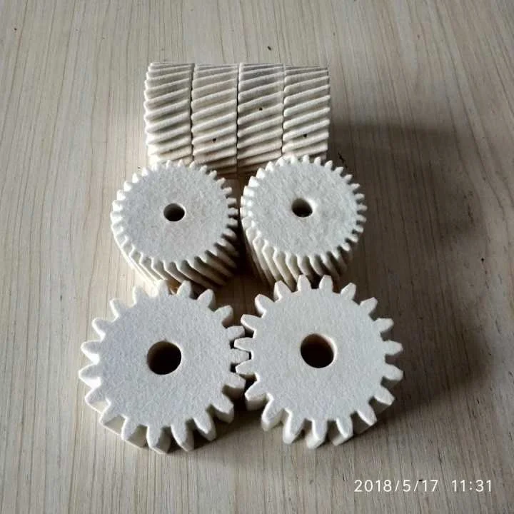 
custom transmission industrial wool felt gear 
