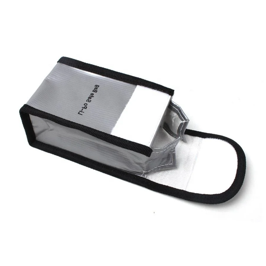 Rc Fireproof Lipo Li-po Battery Safety Guard Charge Rectangle Bag  90*55*140MM