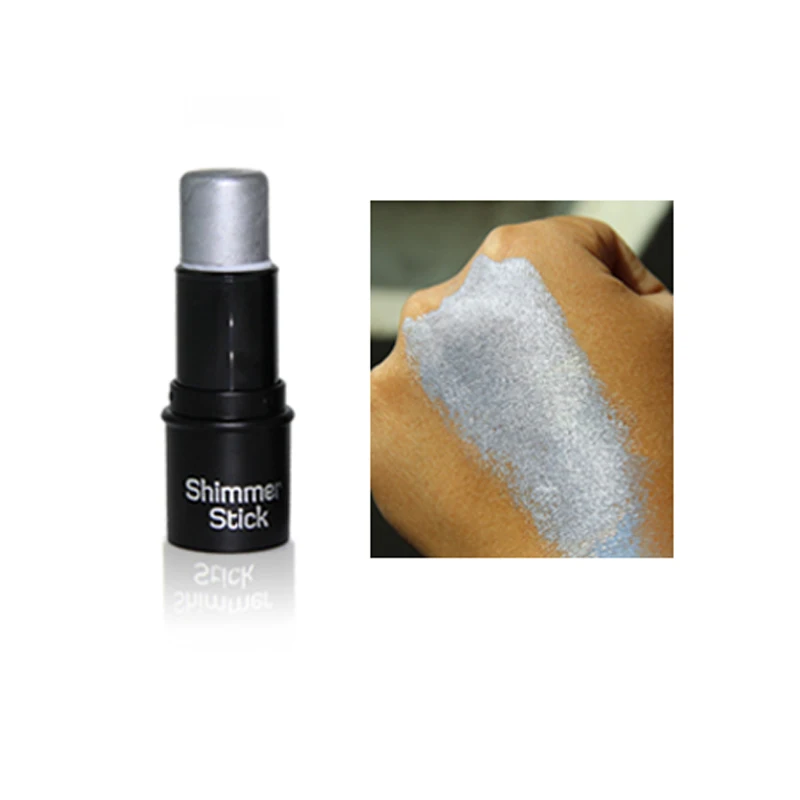 Фирменная торговая марка 3d косметика цветные Румяна для щек без логотипа хайлайтер Мерцающая палочка металлический крем ручка