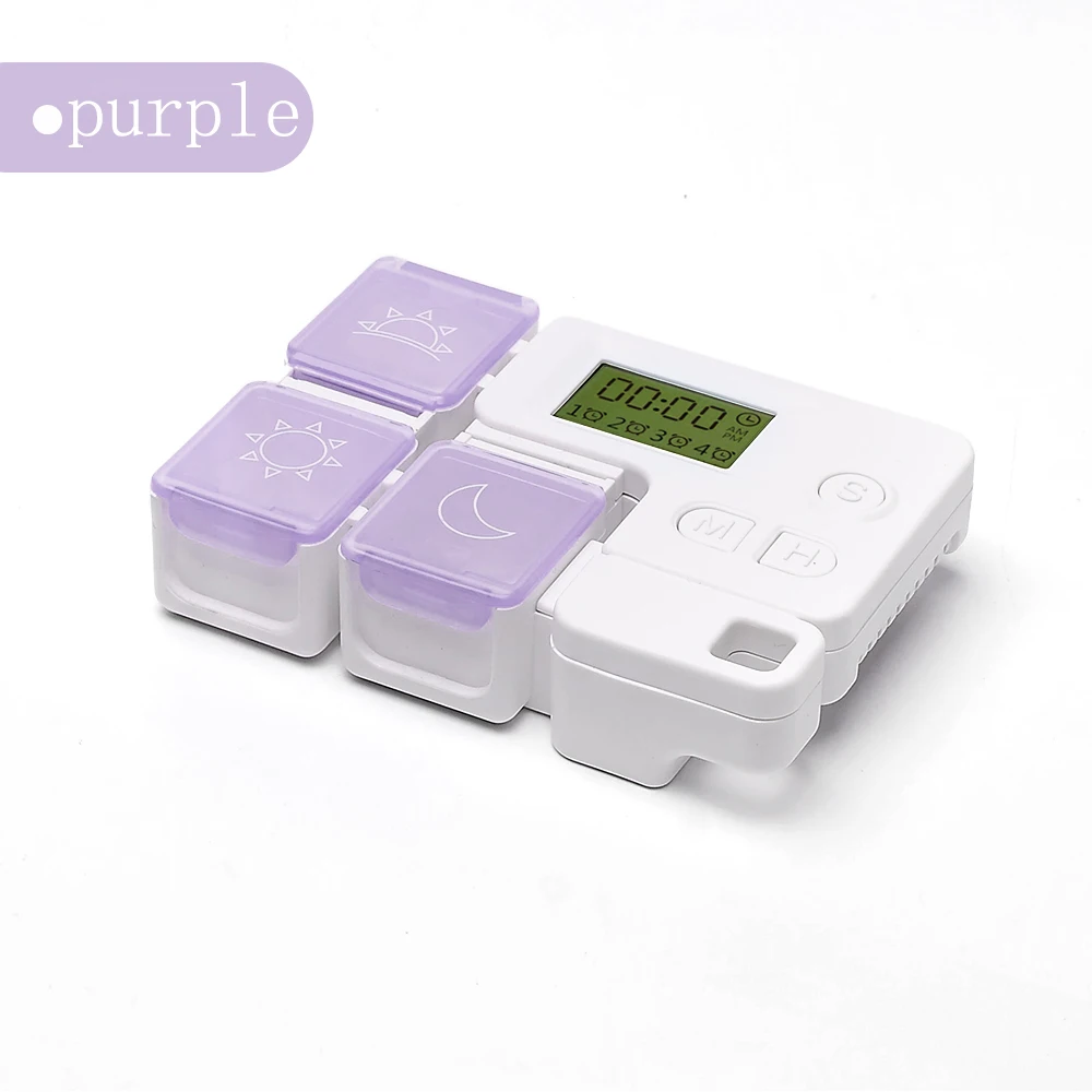 Pill Box TE01 Cute Weekly Alert Dispenser Intelligent Timing Time Medication Electronic Tetris electronic medicine box