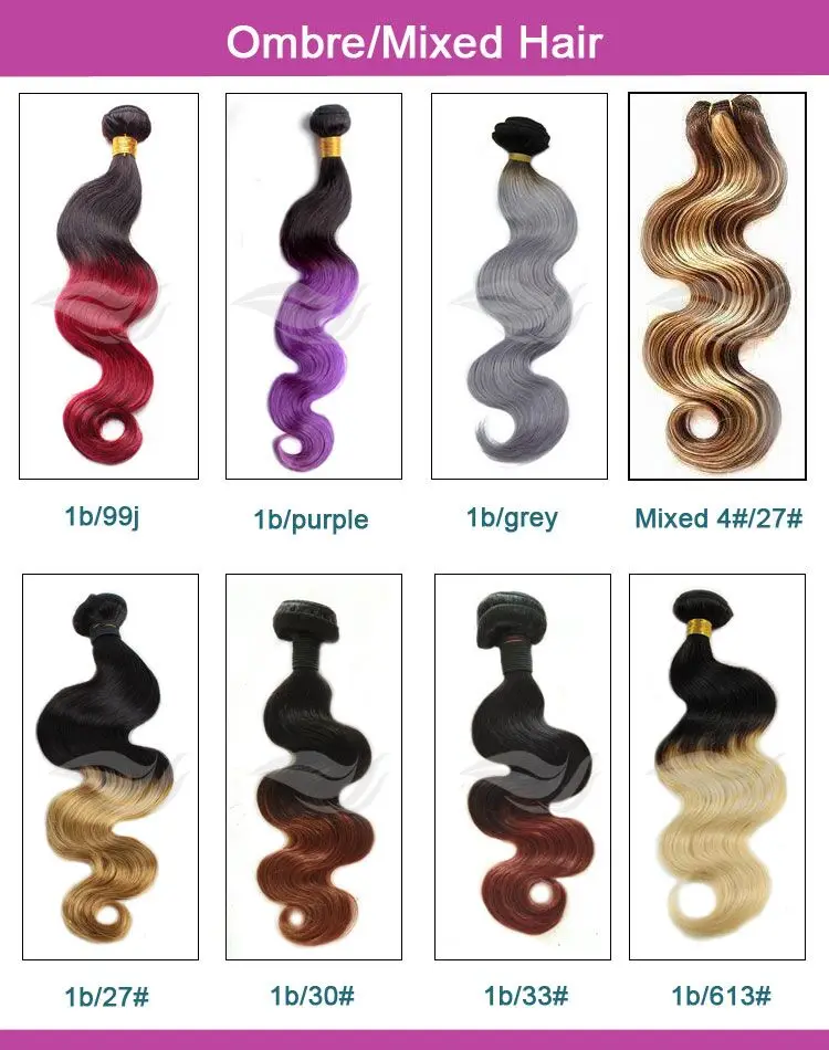 wholesale two tone natural/green brazilian hair weave virgin 1b green ombre hair