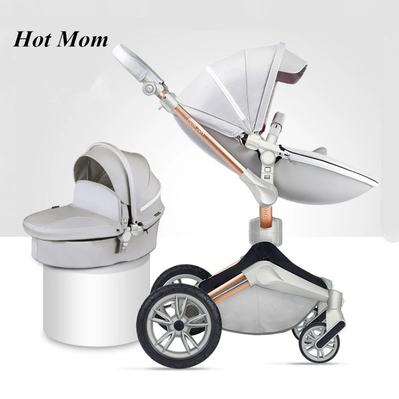 2 in 1 360 degrees hot mom baby stroller with sleeping basket