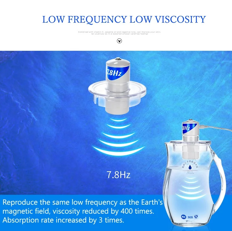 7.8 Hertz Quantum Water activator energy change water molecule link structure improve the blood viscosity enhance cell health