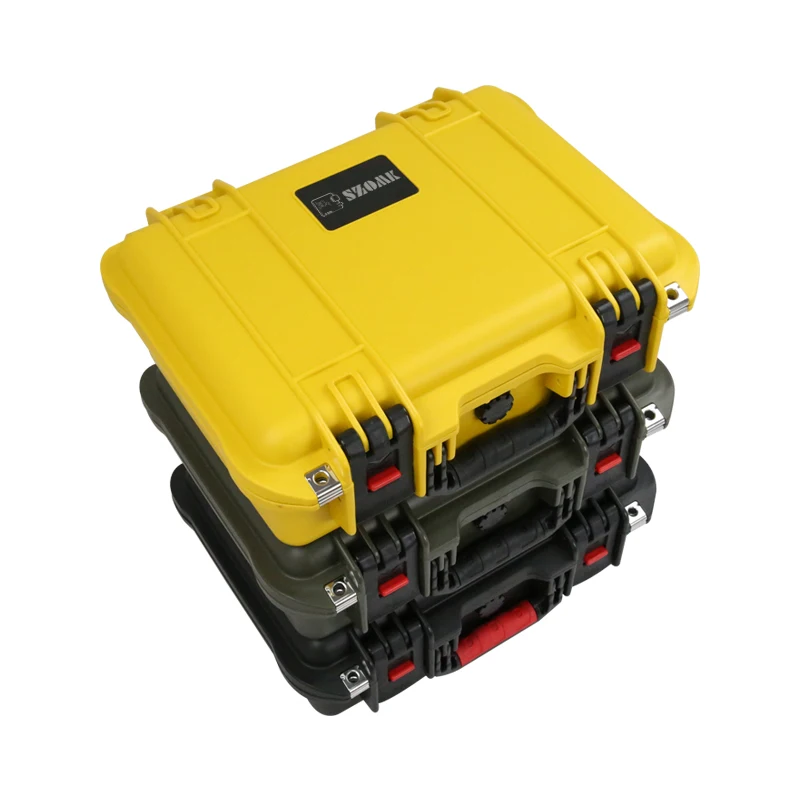 waterproof hard plastic electronic instrument tool case