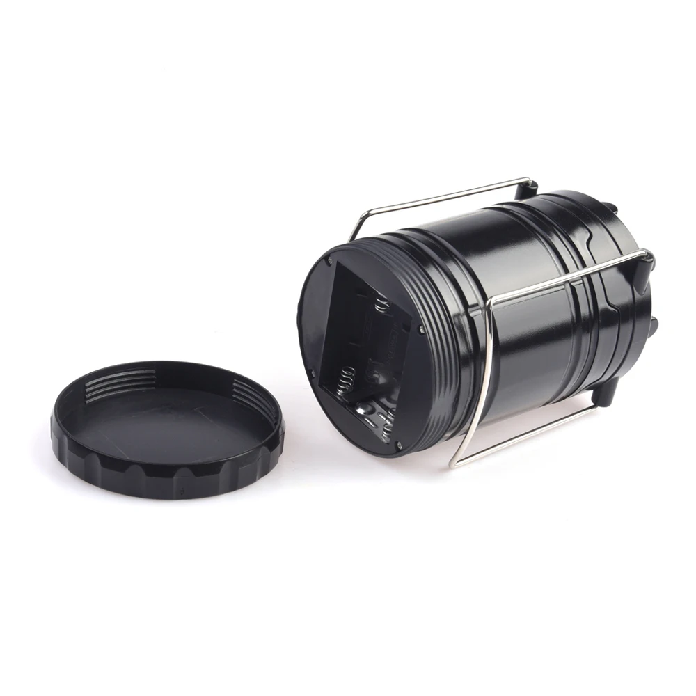 Get Free Sample Outdoor Emergency ABS 3*AA Battery 6 Led Folding Portable Camping Lantern Lamp