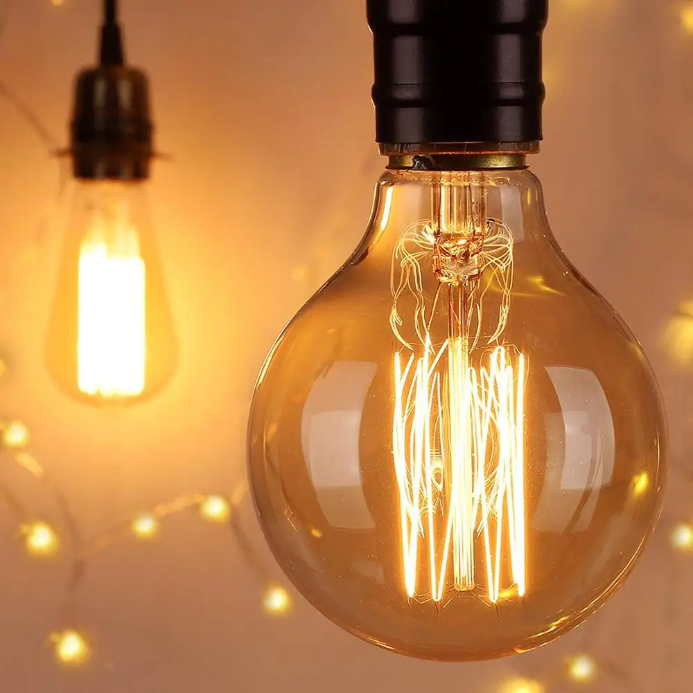 2021 high quality G80 vintage filament incandescent edison light bulb for home cafeteria decoration