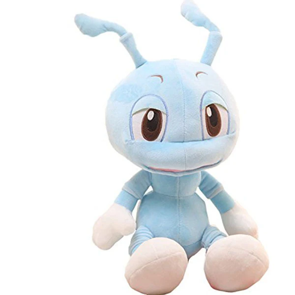 High quality custom size stuffed insect blue soft ant plush toy
