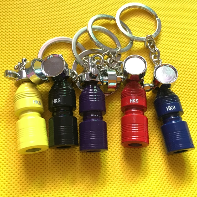 2020 year Anodised NOS Turbo Keychain Mini Nitrous Oxide Bottle Keyring Key Chain Ring Keyfob