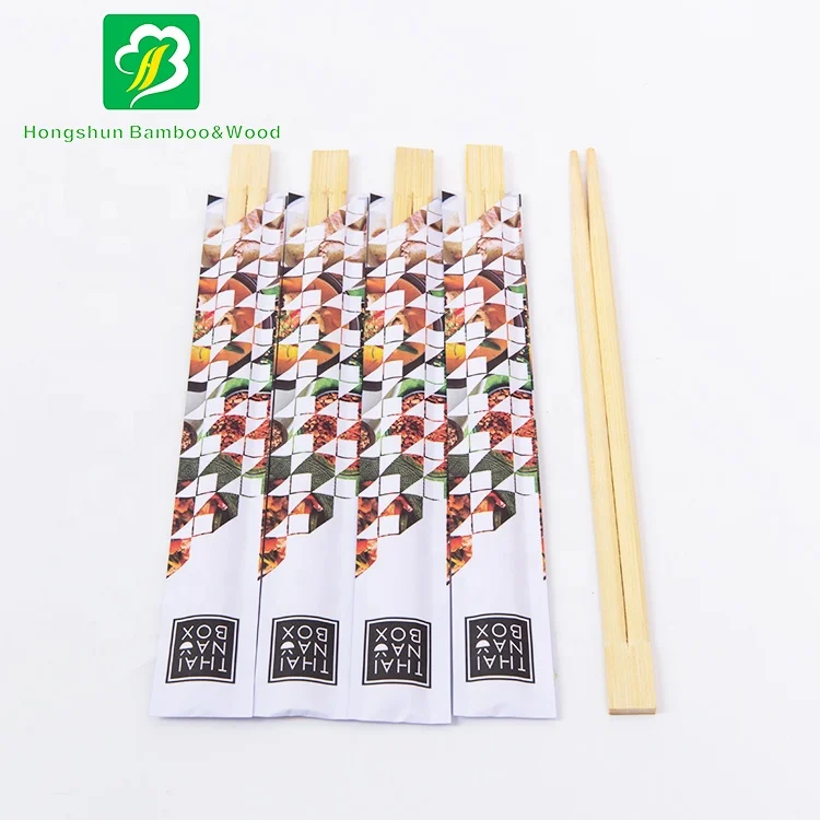 Restaurant custom eco-friendly disposable bulk bamboo chopsticks