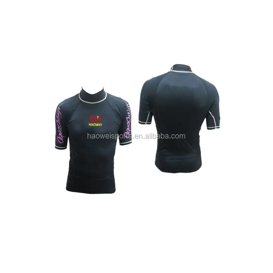 rash vest rash guards skiing lycra suits lycra  for swimming and surfing  lycra wetstuis with customized logo printing