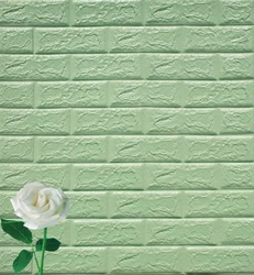 interior decoration 3D brick wallpaper colorful pe foam material tile