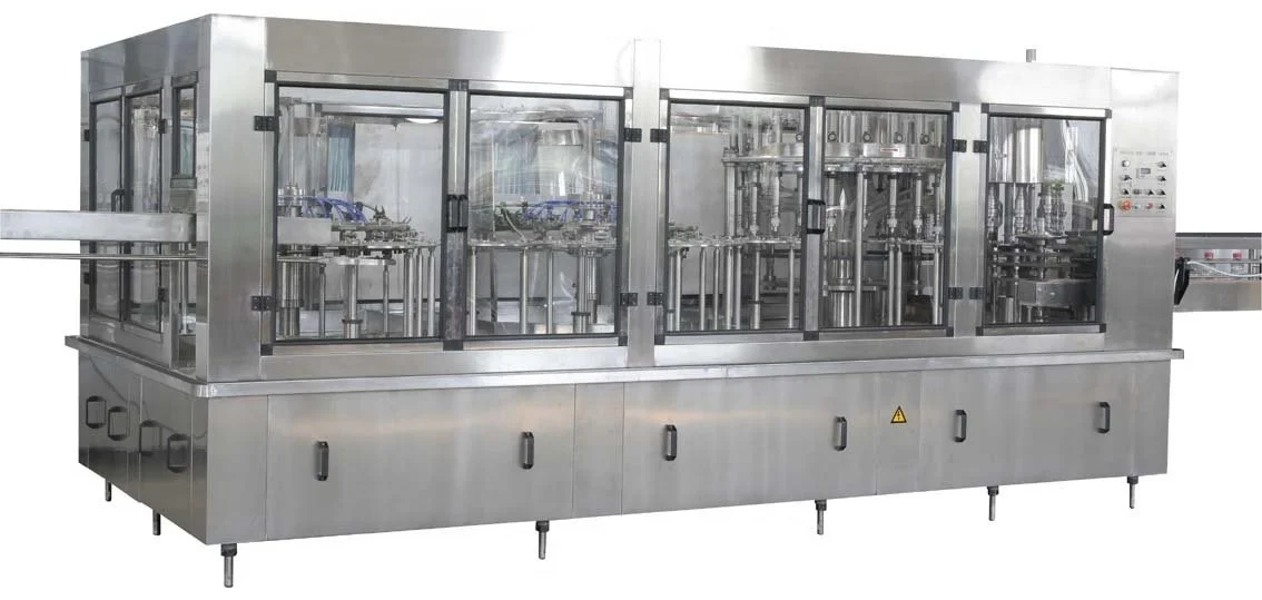 carbonated soft drink rinsing filling capping machine packing line turnkey project
