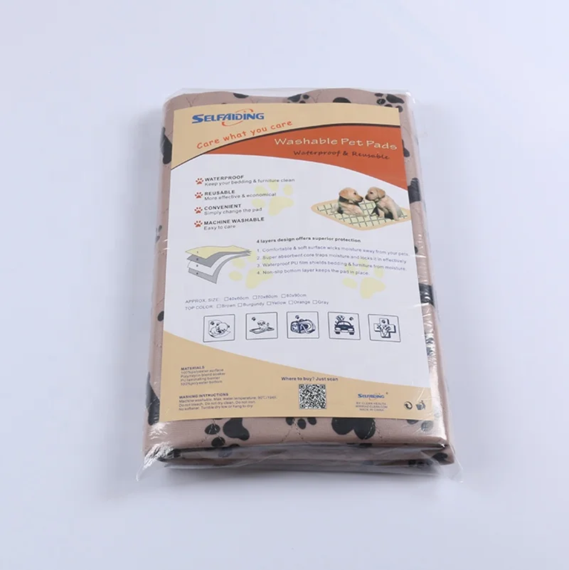 
Wholesalers Reusable / Washable Dog Mat Pet Puppy Training Pee Pad for Dogs 