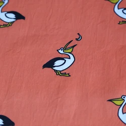 Custom Digital Printing on 100% Cotton Satin fabric for kids