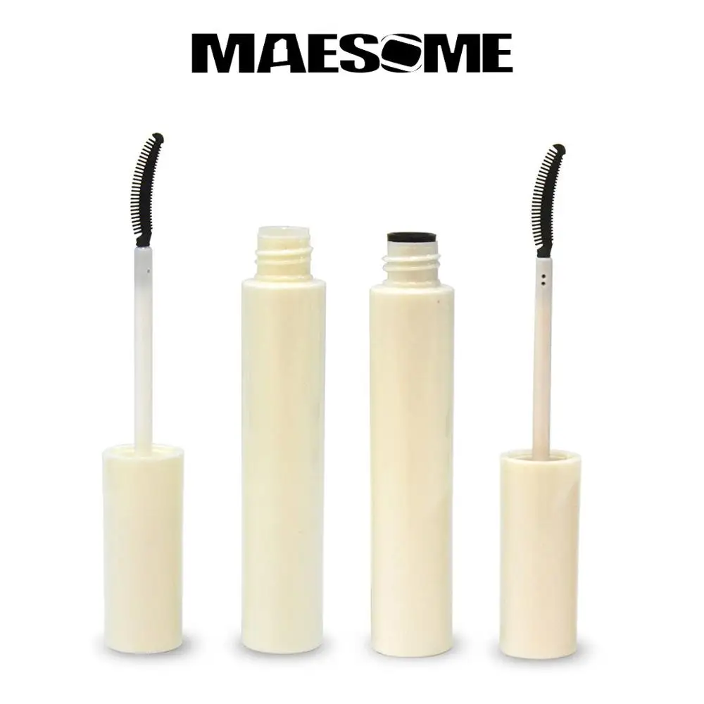 
High grade packaging container plastic white round mascara tube with silk screen or hot stamping 