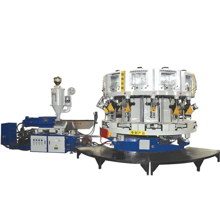 
Full automatic last turning PVC injection shoe making machine 