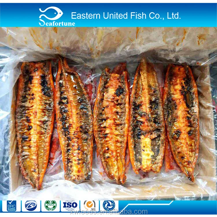 Frozen unagi kabayaki headless back cut Roasted eel