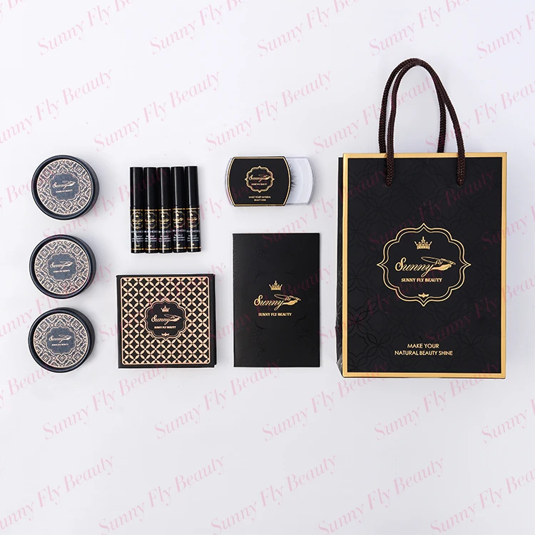 
Private label handmade 100% real tipped human hair strip fake eyelashes 