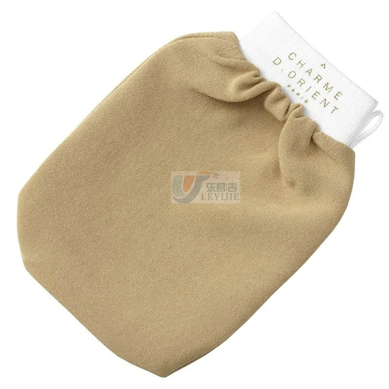 Personalized Glove Manufacture Bath Sponge Exfoliating Magic Peeling Glove Hammam Bath Scrubbing Scrub Mitt Gloves Custom Logo