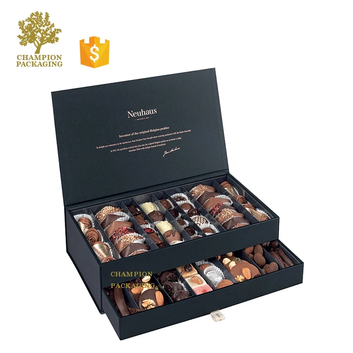 Сделанная на заказ высококачественная лакированная MDF деревянная коробка для шоколада