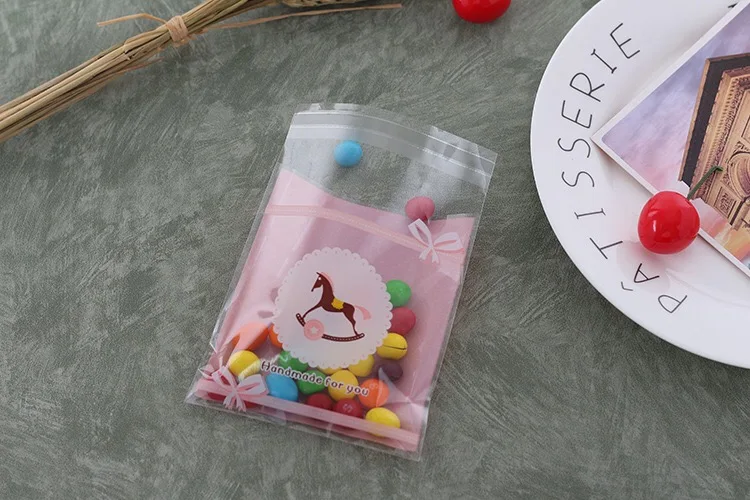 Clear Self Sealing Bag OPP Plastic Bag For Bakery Cookies stcok