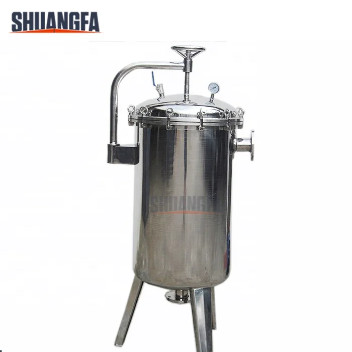 Stainless Steel Bag Filter Machine, Large Flow Multi-bag Filter Housing For Juice, Wine,Milk Filtration