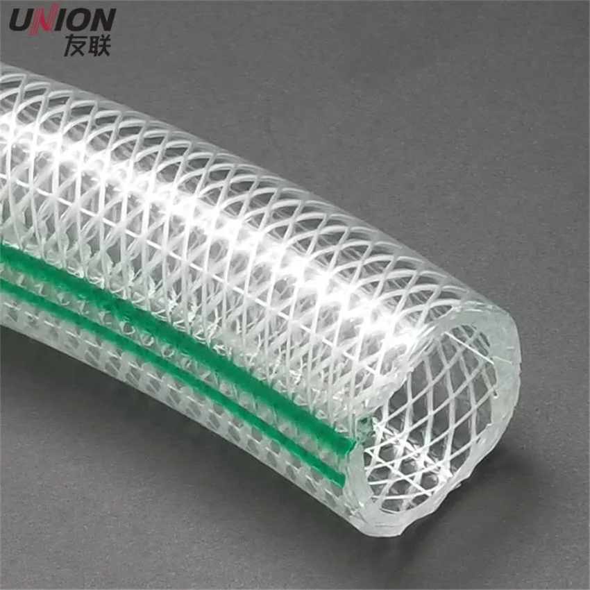 Braided PVC Hose, PVC Transparent Hose, Non-toxic Plastic Fibre Reinforced Tube