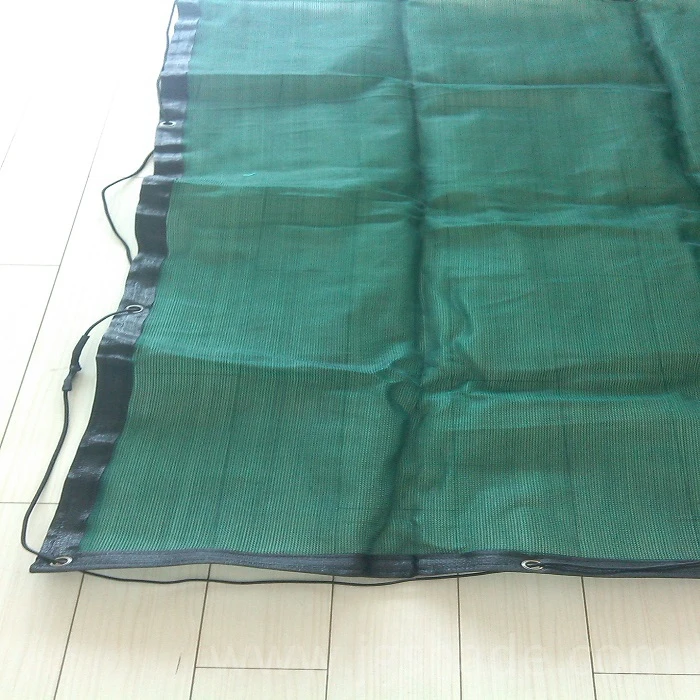 Green HDPE fine mesh Trailer Cargo Security Net