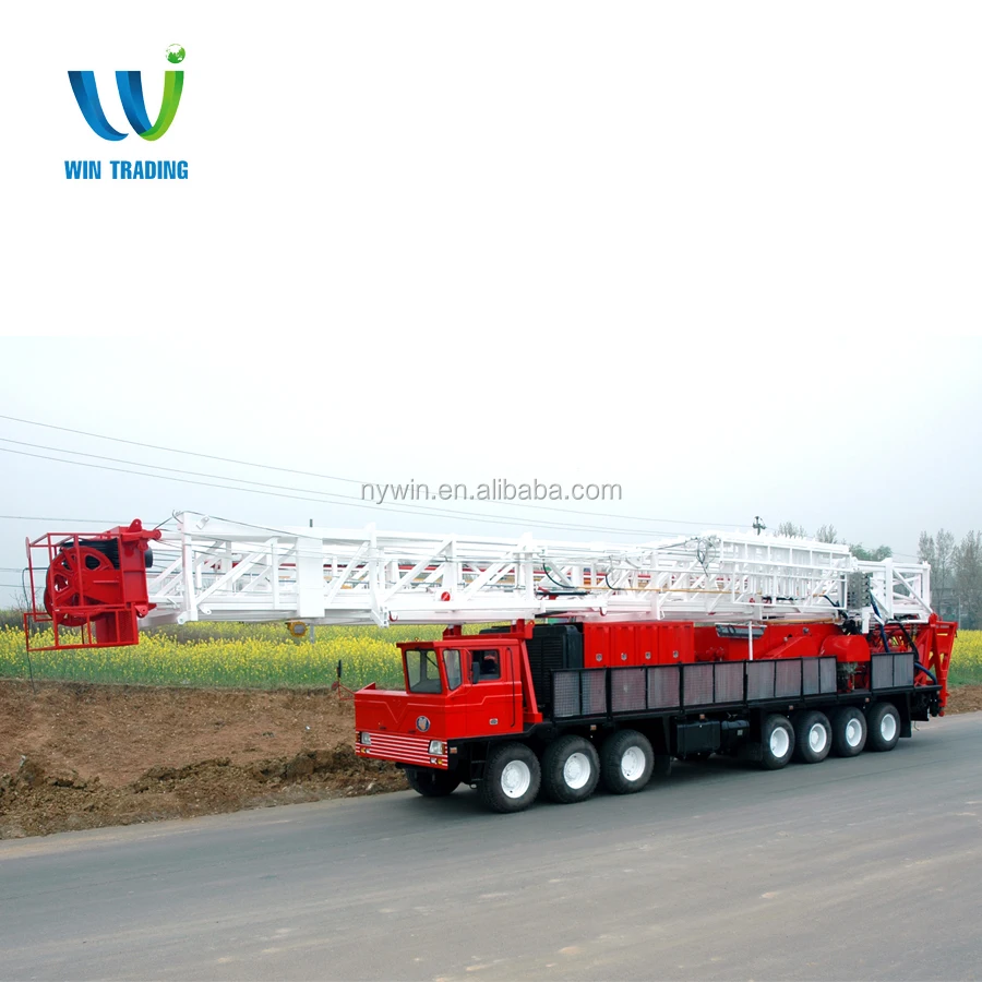 RG API Standard Oil Field Oil and Gas Well Bore Hole Truck Mounted Mobile ZJ30 750hp Drilling Rig and Workover Rig