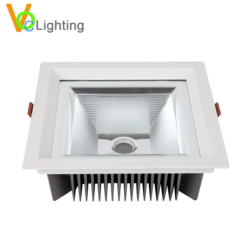 Square Shape Aluminum Recessed 8 Inch COB LED Downlight