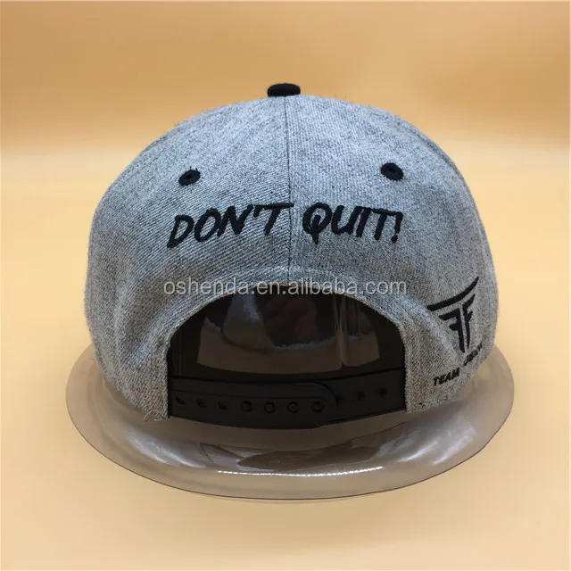 custom 6 panel flat brim blank starter snapback caps wholesale