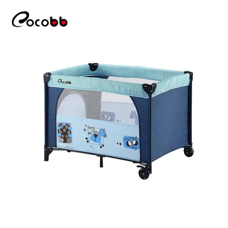 Portable foldable baby play yard cuna bebe baby playpen with EN716 certification cuna cama