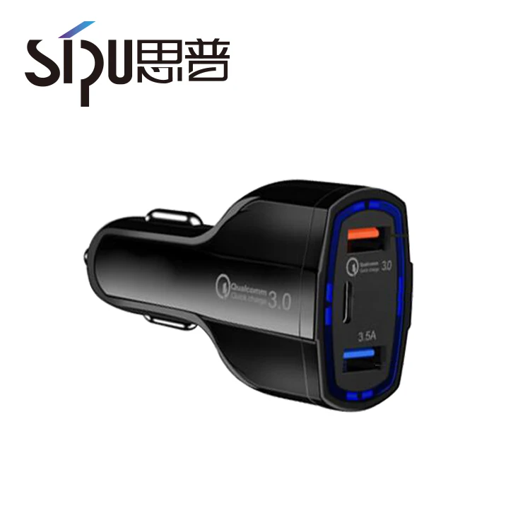  SIPU заводская цена быстрое двойное USB зарядное устройство с type