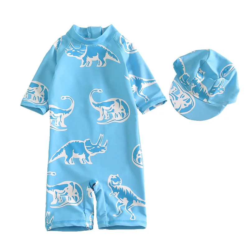 Заводская изготовленная на заказ теплопередающая полиамидная детская одежда для купания, пляжная одежда, детская одежда для защиты от сыпи (60815475573)