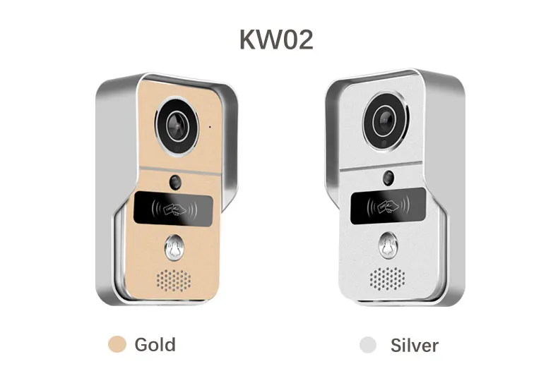 
H.264 smart home WiFi video door bell, 2.4G wireless video door phone with RFTD card, wireless unlock 