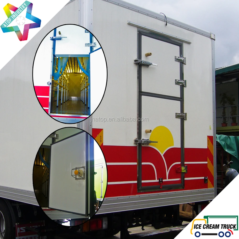 ColdKing 4.8m length ice cream truck body for NPR chassis Kooltube eutectic truck refrigeration units ice cream truck for sales