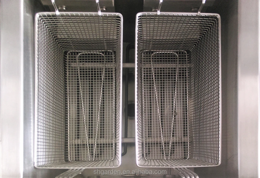 Counter Top Electric Fryer (1- Tank & 2- Basket)/Professional stainless steel electric commercial deep fryer