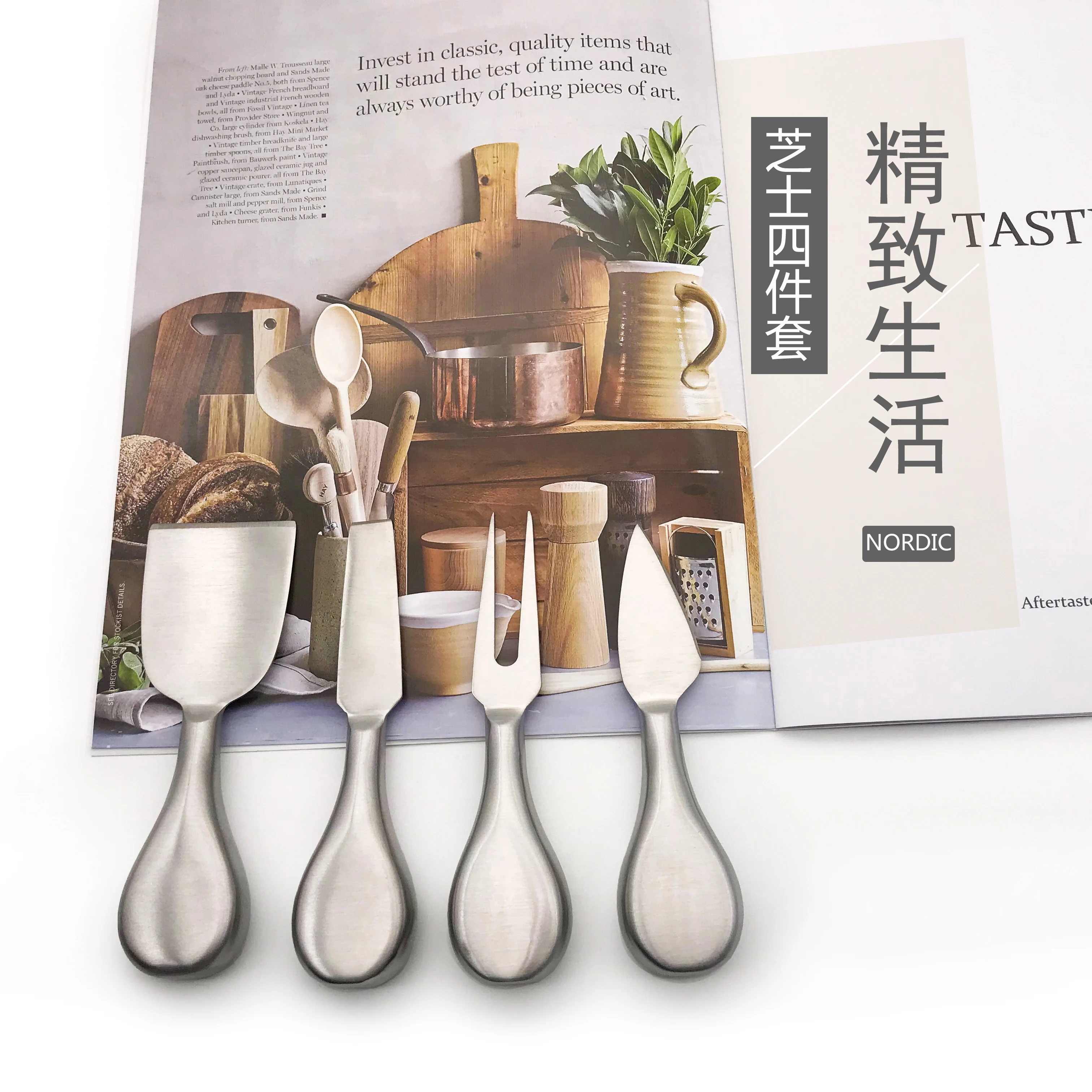
Stainless Steel Cheese Cutter Mini Cheese Knife Set 