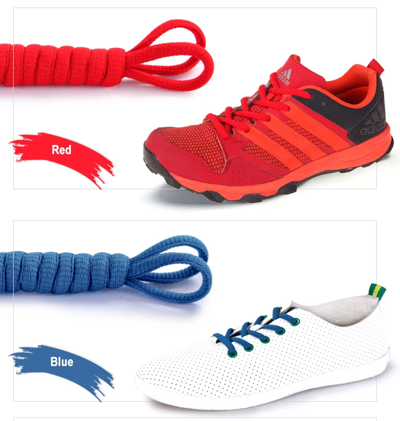 Fashion Multi-Color Polyester Oval Half Round Shoelaces With Plastic Metal Aglets Custom Shoe Lace